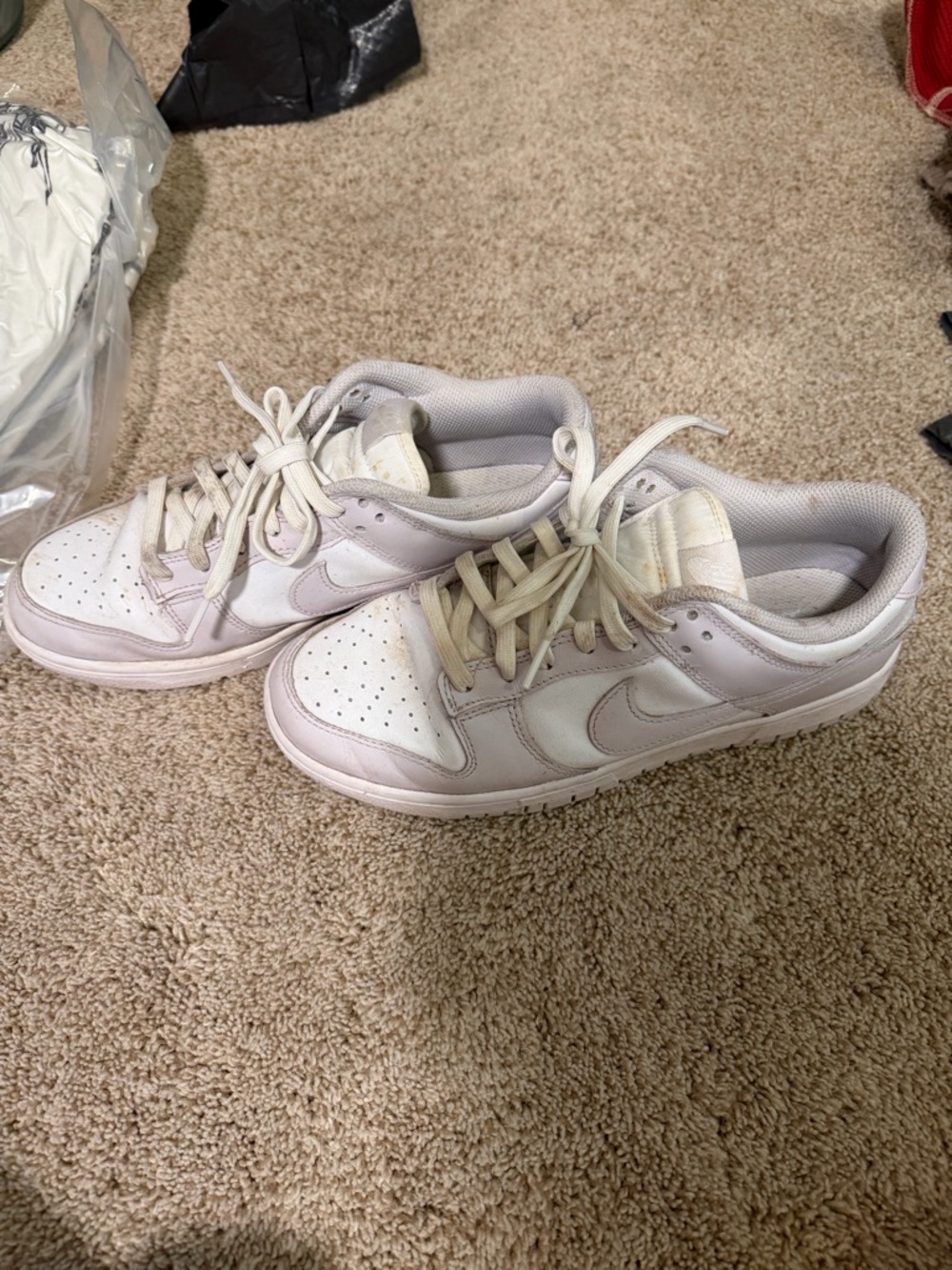 Nike Women’s Dunks in Lavender and white